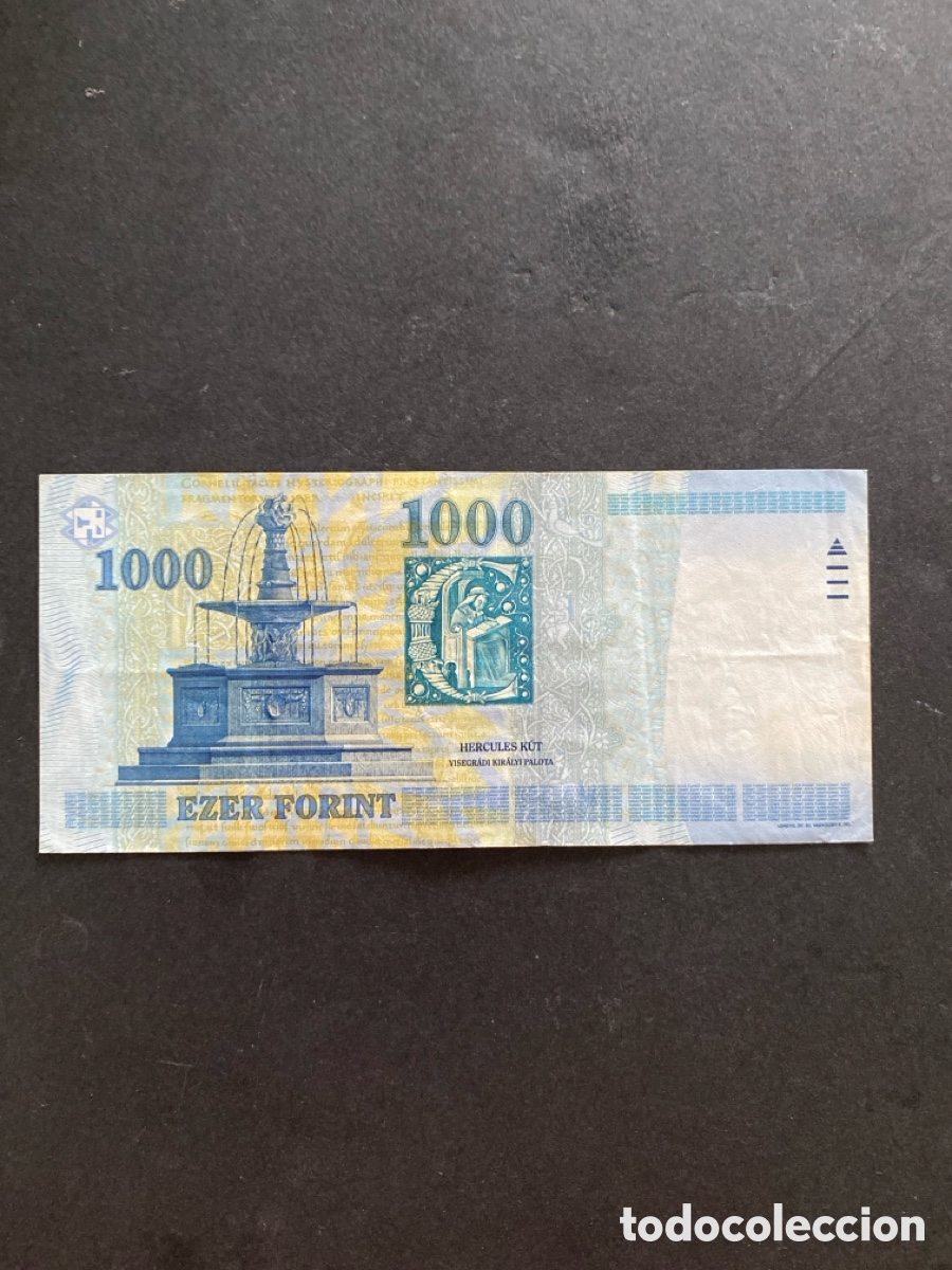Billetes extranjeros: Billete de Hungria 1000 forint - Foto 2