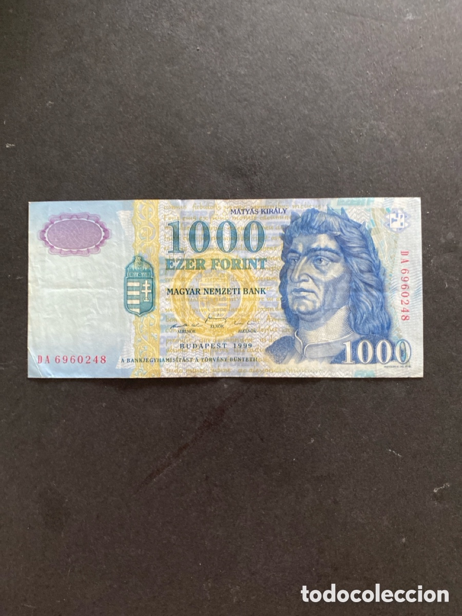 Billetes extranjeros: Billete de Hungria 1000 forint - Foto 1