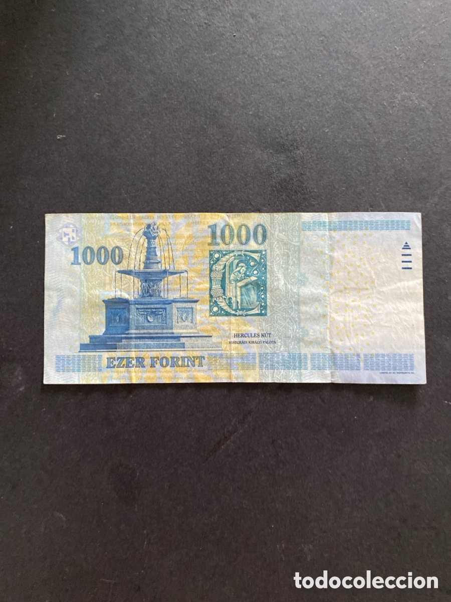 Billetes extranjeros: Billete de Hungria 1000 forint - Foto 2