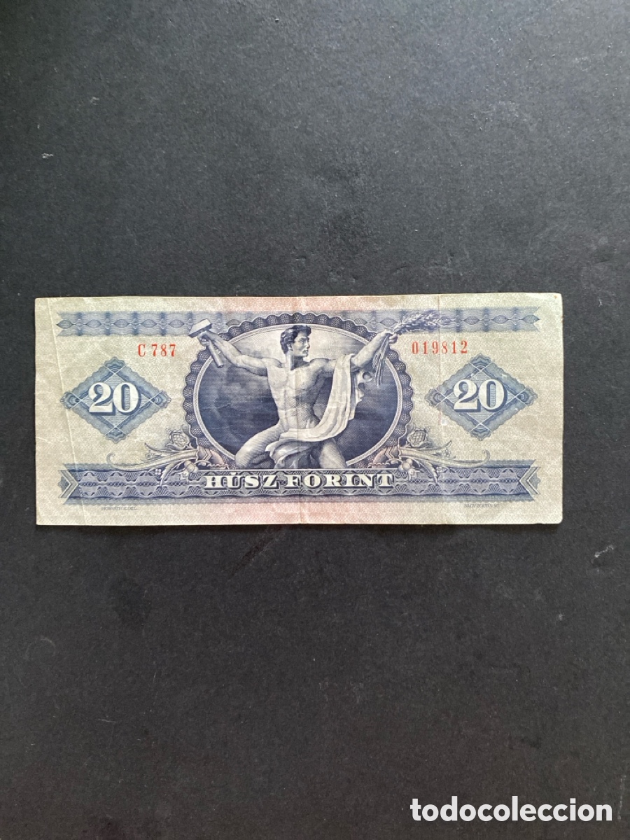 Billetes extranjeros: Billete de Hungria 20 forint - Foto 2