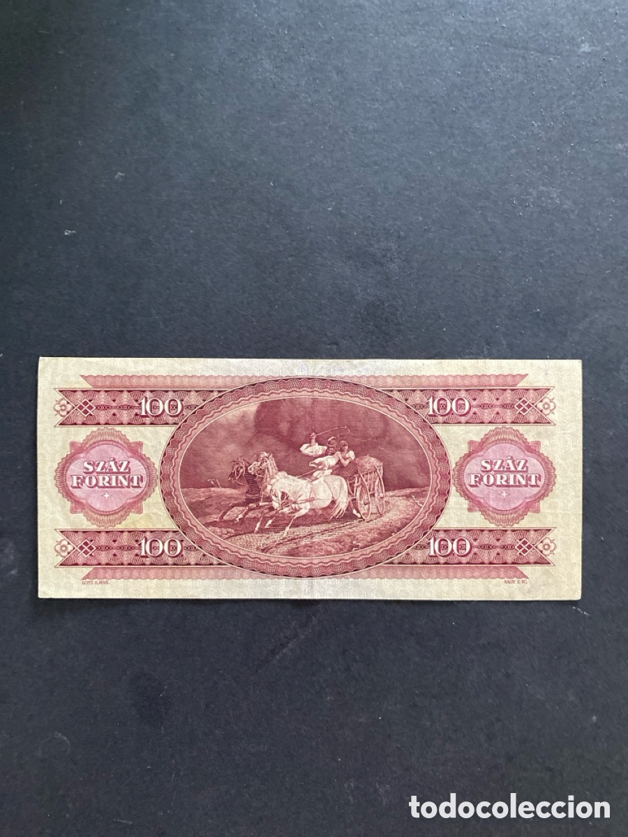 Billetes extranjeros: Billete de Hungria 100 forint - Foto 2