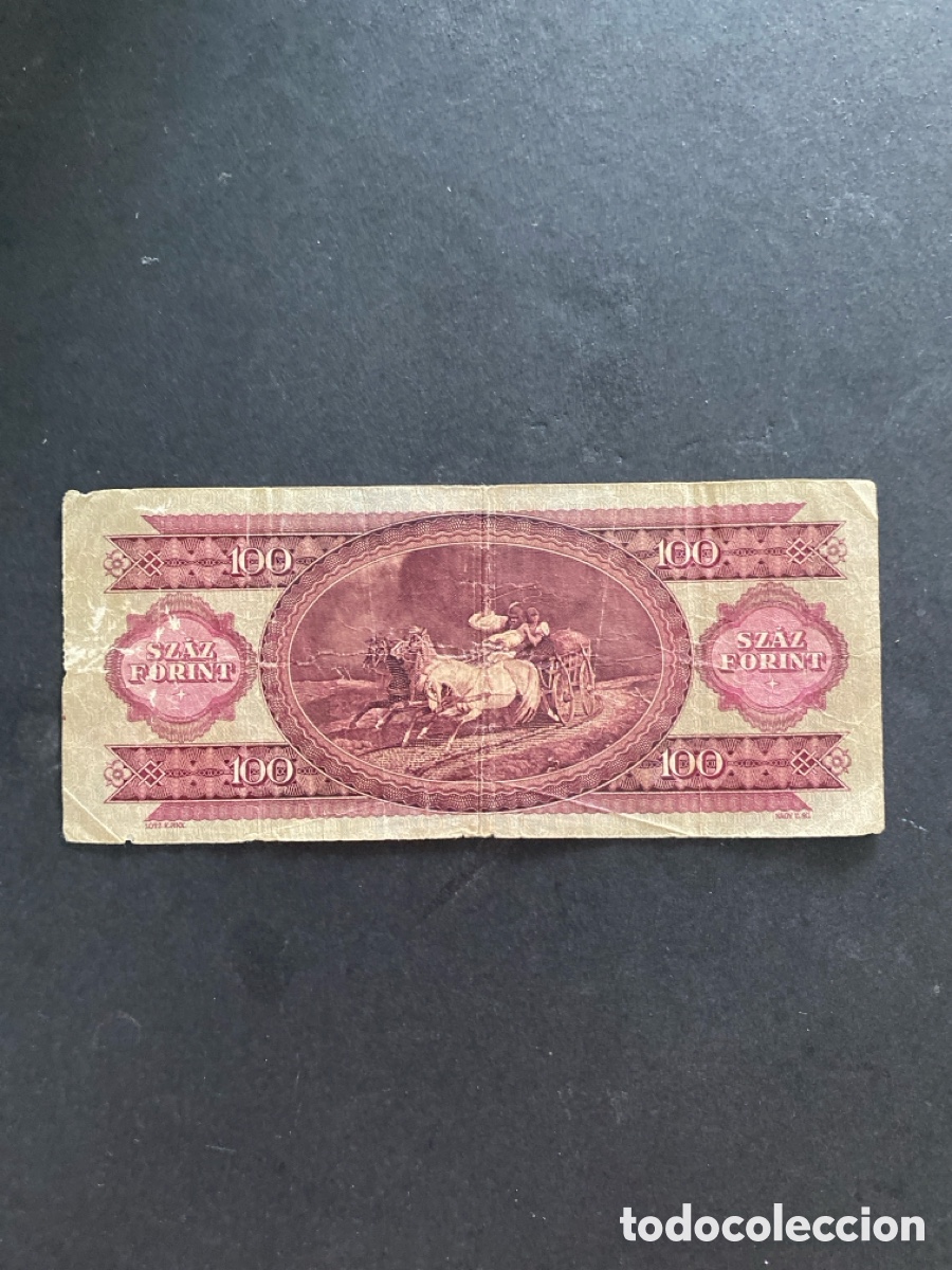 Billetes extranjeros: Billete de Hungria 100 forint - Foto 2