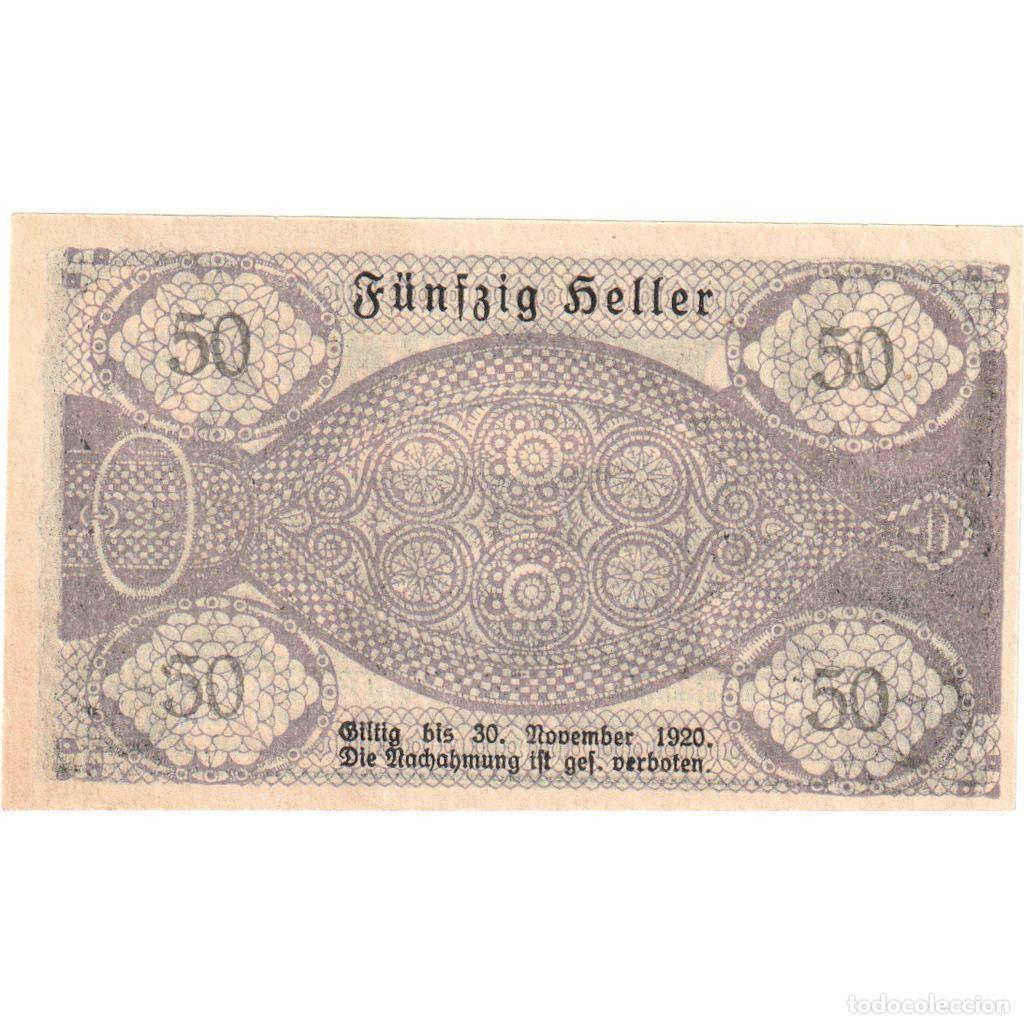 Billetes extranjeros: [#289537] Austria, St Thomas, 50 Heller, 1920-12-31, SC - Foto 2