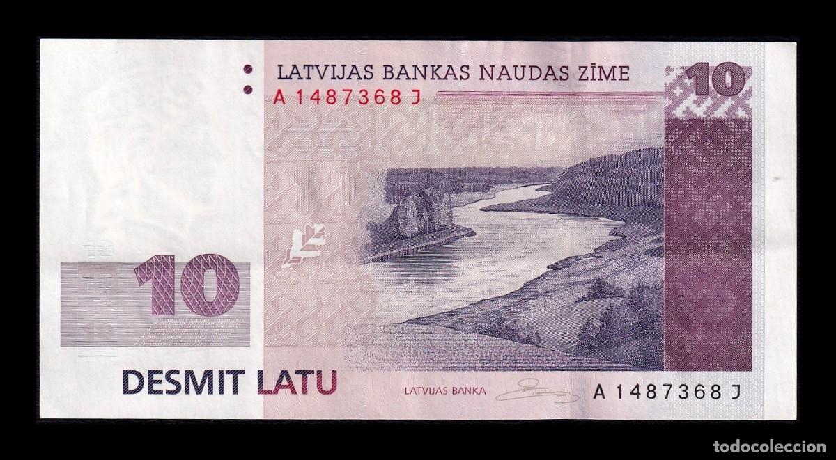 Billetes extranjeros: Letonia 10 Latu 2008 Pick 54 Ebc Xf - Foto 1