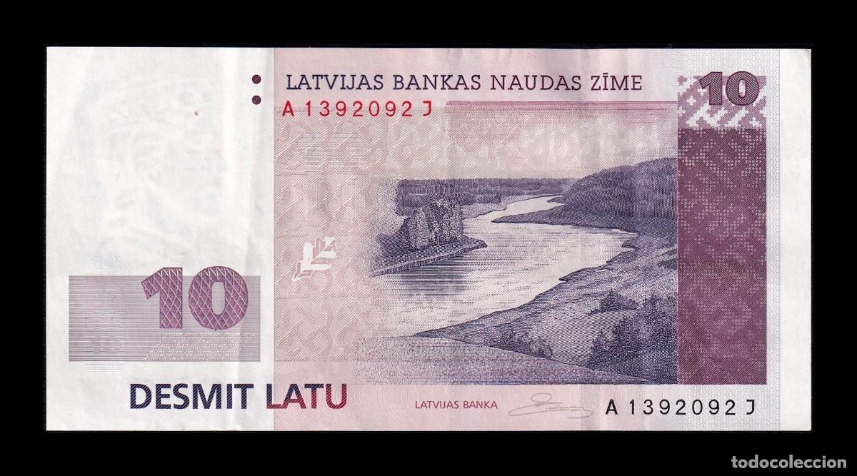 Billetes extranjeros: Letonia 10 Latu 2008 Pick 54 Ebc Xf - Foto 1