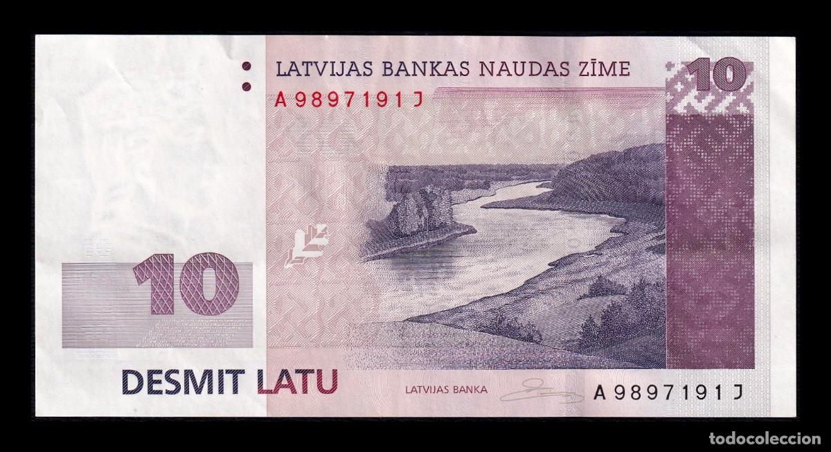 Billetes extranjeros: Letonia 10 Latu 2008 Pick 54 Ebc Xf - Foto 1