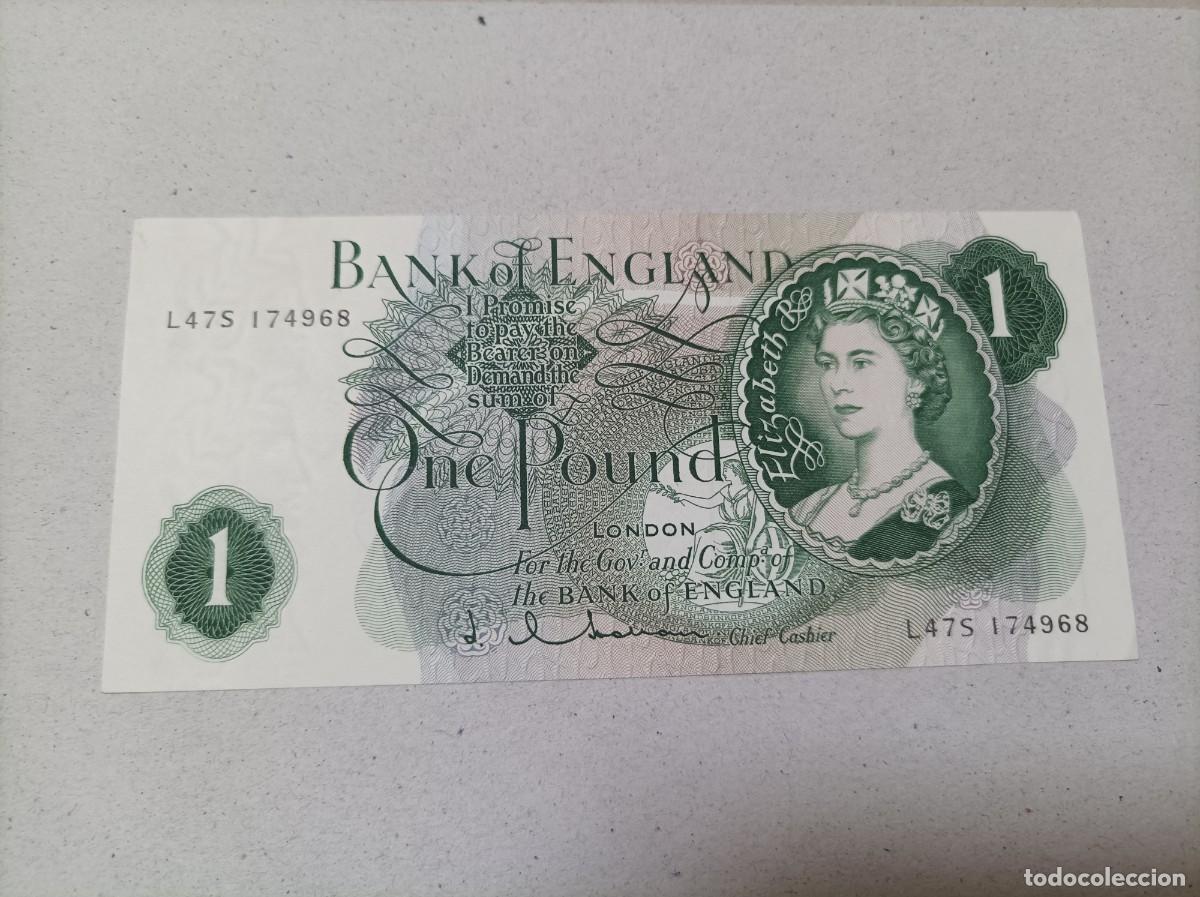 Billetes extranjeros: Billete Inglaterra, 1 libra, a&ntilde;o 1960 - Foto 1