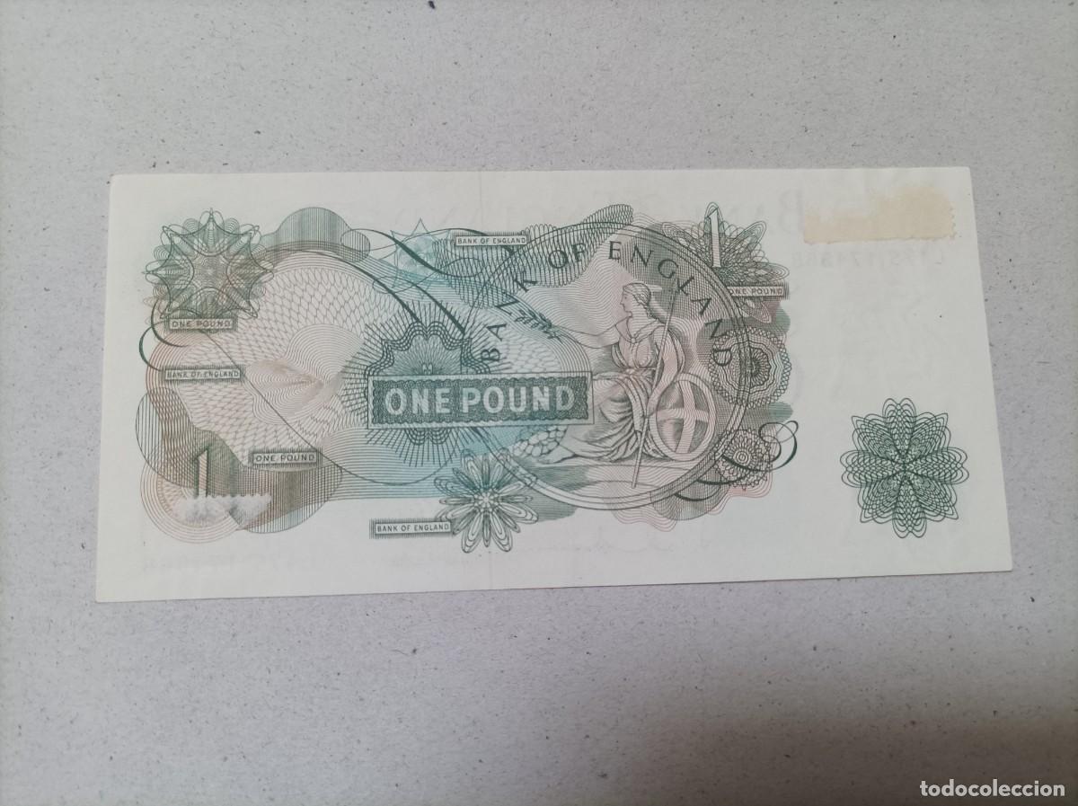 Billetes extranjeros: Billete Inglaterra, 1 libra, a&ntilde;o 1960 - Foto 2