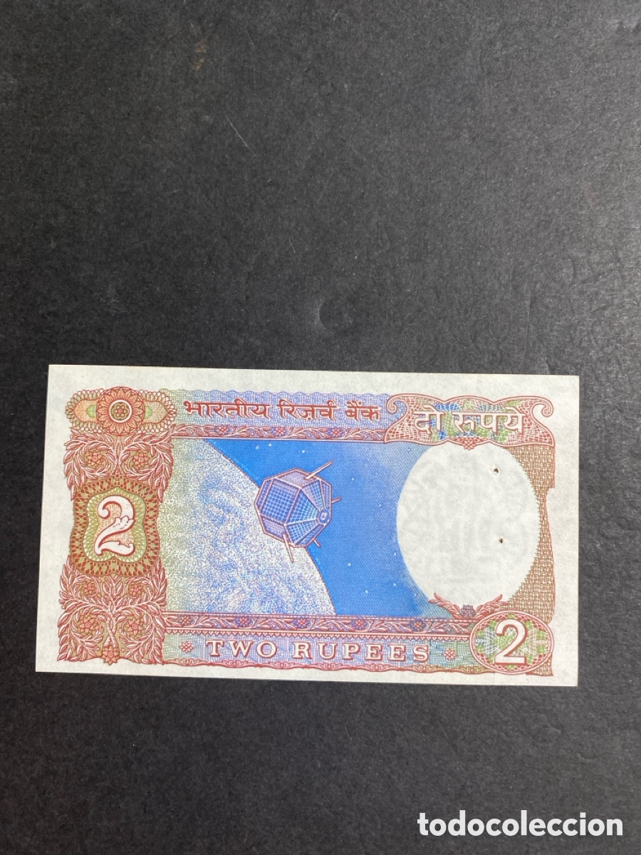 Billetes extranjeros: Billete de India 2 rupee - Foto 2