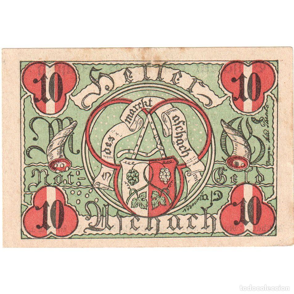 Billetes extranjeros: [#289569] Austria, Aschach, 10 Heller, MBC - Foto 2