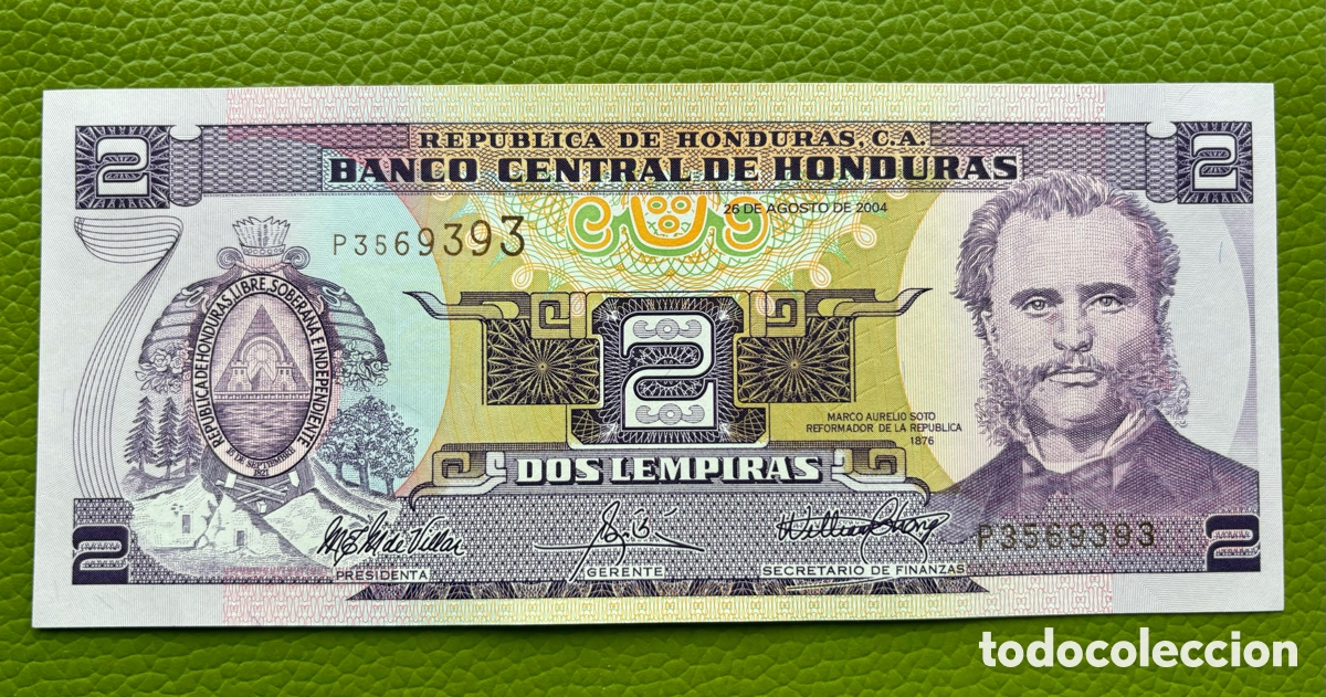 Billetes extranjeros: HONDURAS. DOS LEMPIRAS. (2004) - Foto 1