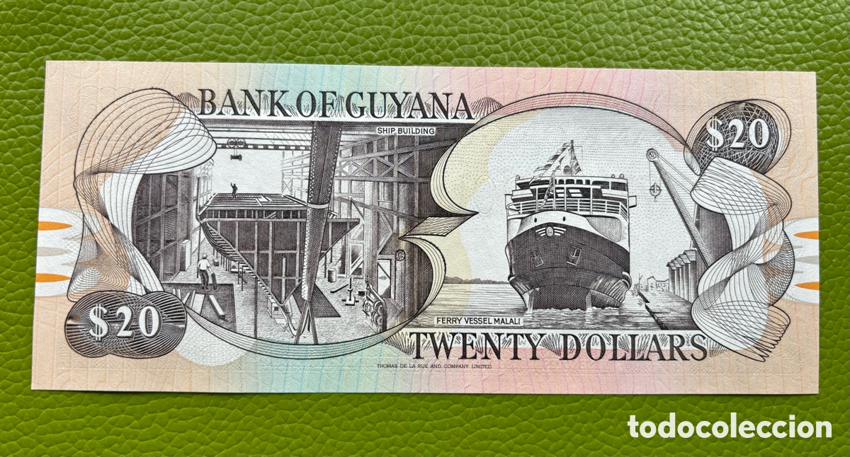 Billetes extranjeros: GUYANA. 20 D&Oacute;LARES. (1996) - Foto 2