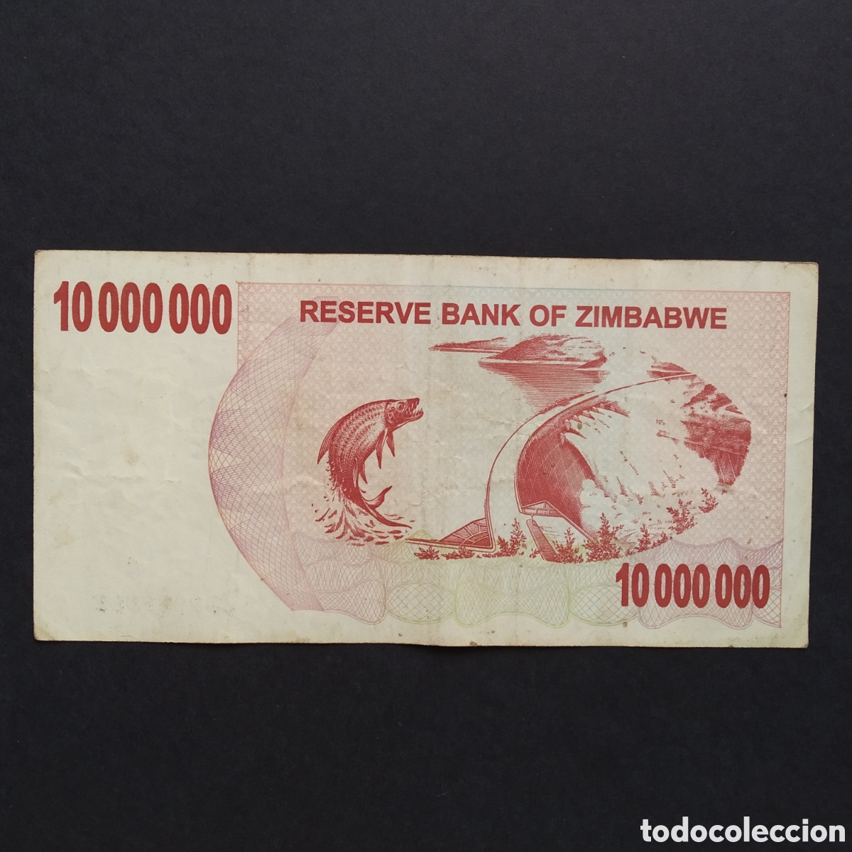 Billetes extranjeros: BILLETE - ZIMBABWE 10000000 DOLLARS 2008 - Foto 2