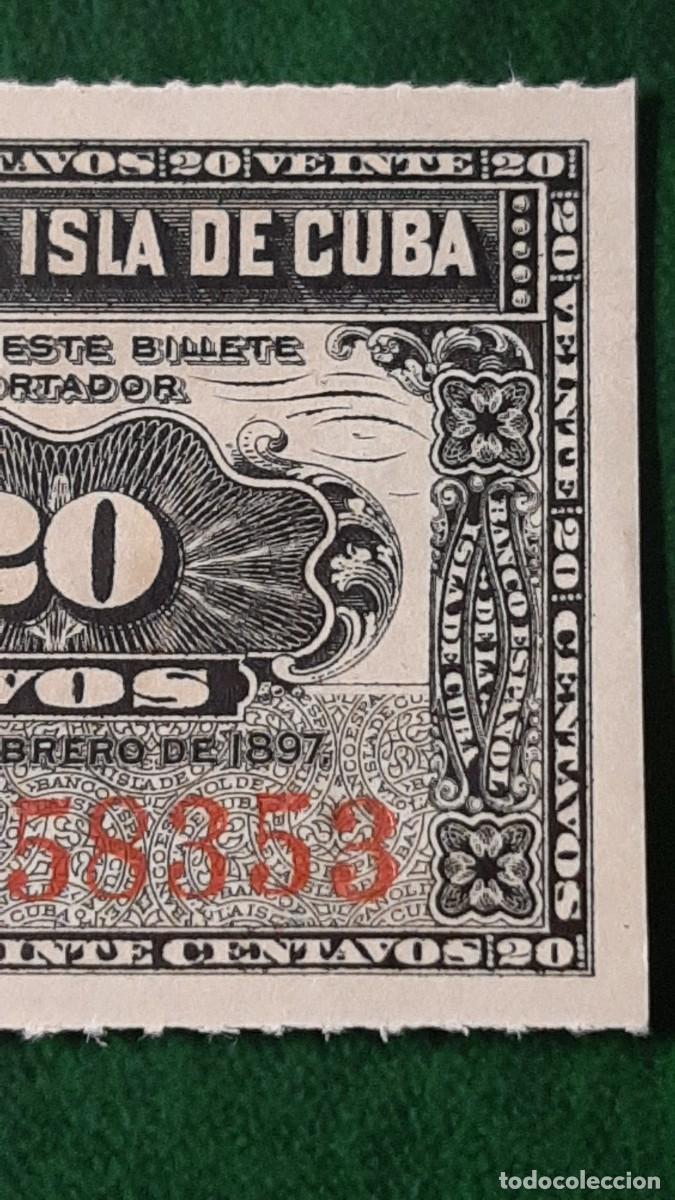 Billetes extranjeros: Billete de 20 centavos; CUBA. - Foto 4