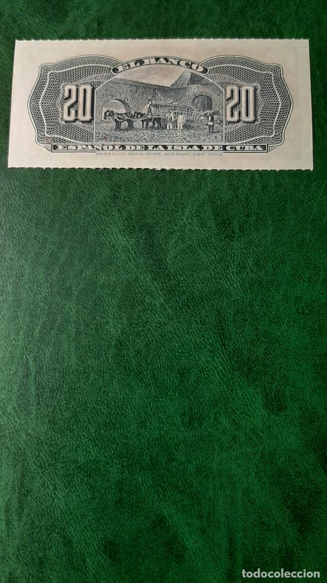 Billetes extranjeros: Billete de 20 centavos; CUBA. - Foto 5