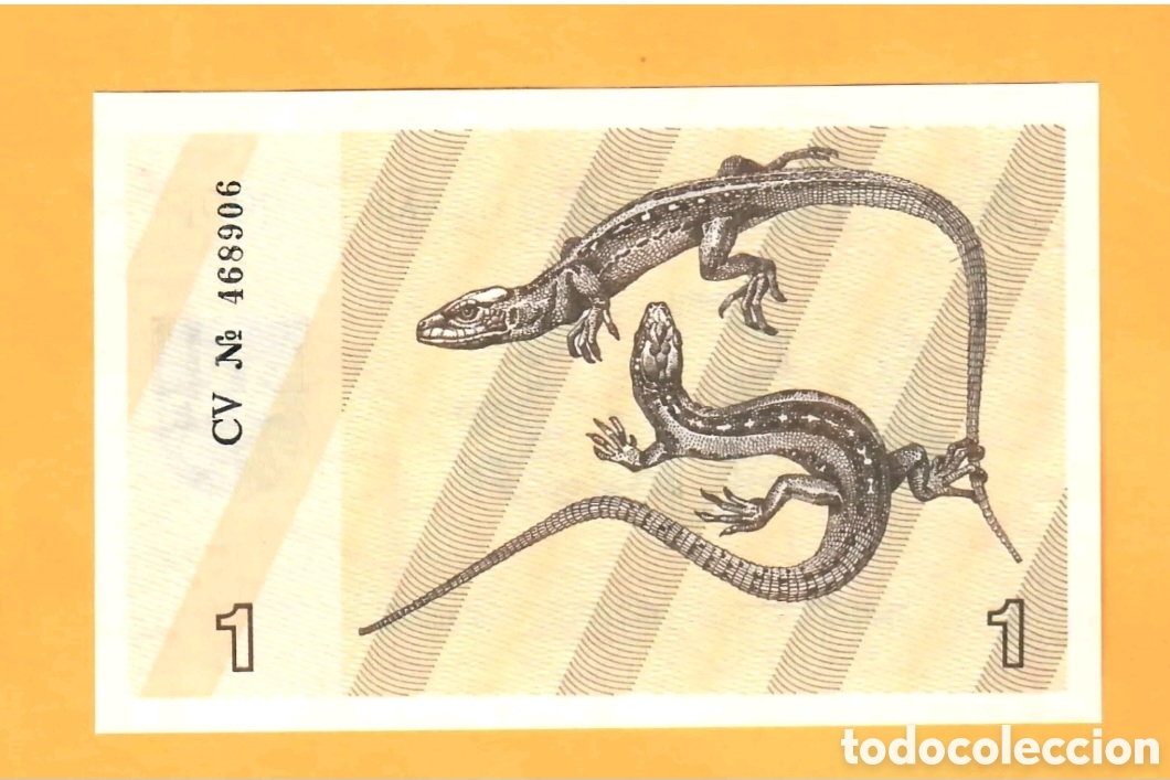 Billetes extranjeros: Billete Lituania original % sin circular - Foto 1
