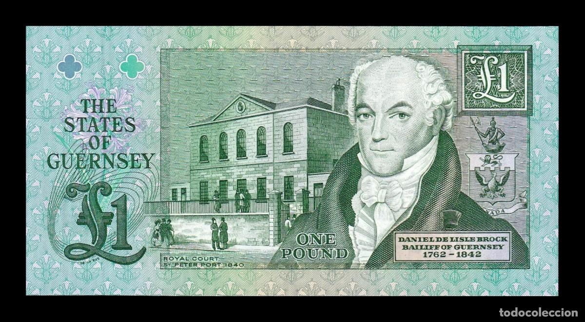 Billetes extranjeros: Guernsey 1 Libra 2008 Pick 52c Sc Unc - Foto 2
