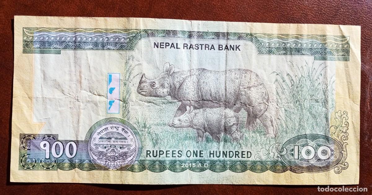 Billetes extranjeros: NEPAL - 100 RUPEES RUPIAS 2015 BC - Foto 2