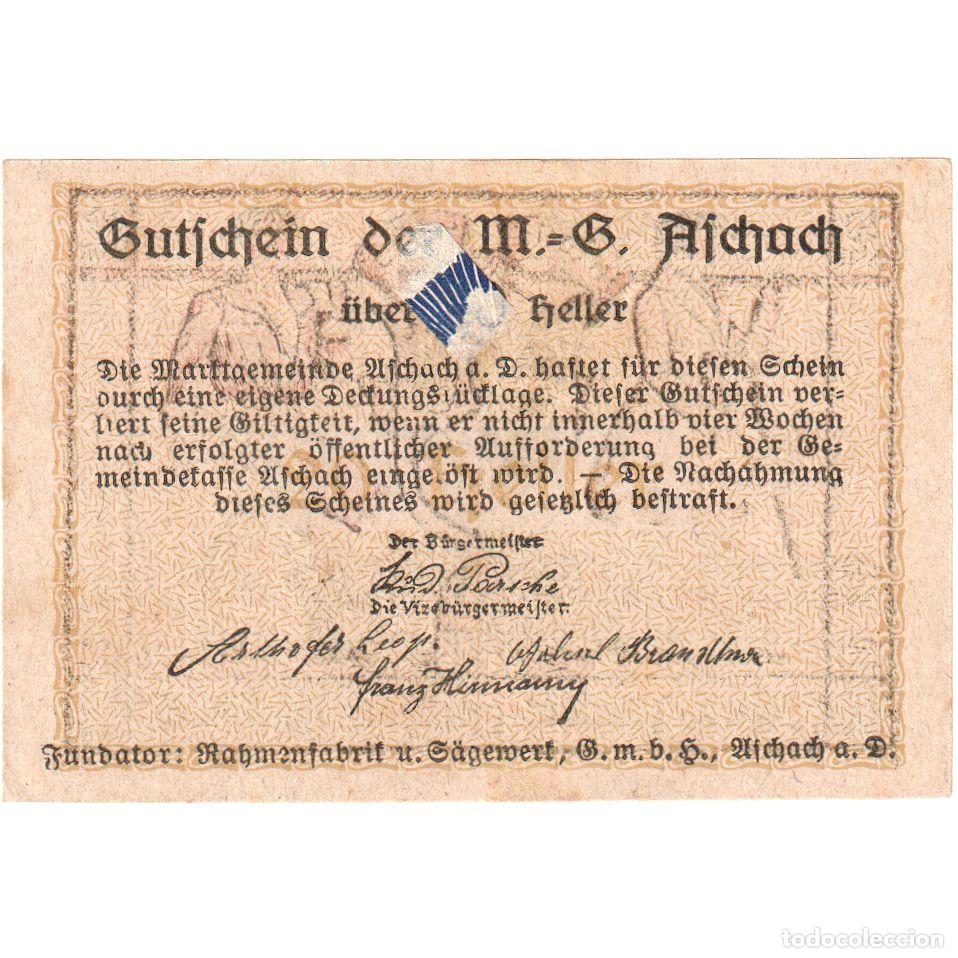 Billetes extranjeros: [#289655] Austria, Aschach, 20 Heller, MBC - Foto 1