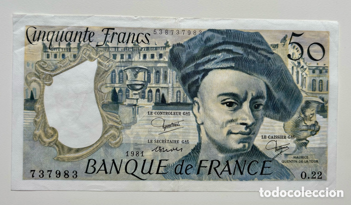 Billetes extranjeros: Billete FRANCIA 50 Francos 1981 - Foto 1
