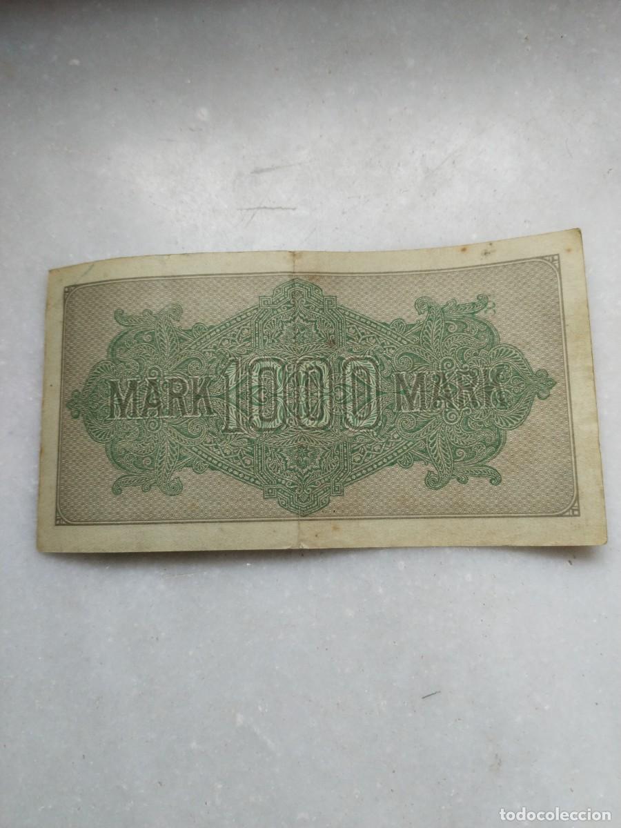 Billetes extranjeros: BILLETE DE 1000 MARCOS DEL A&Ntilde;O 1922 - Foto 2