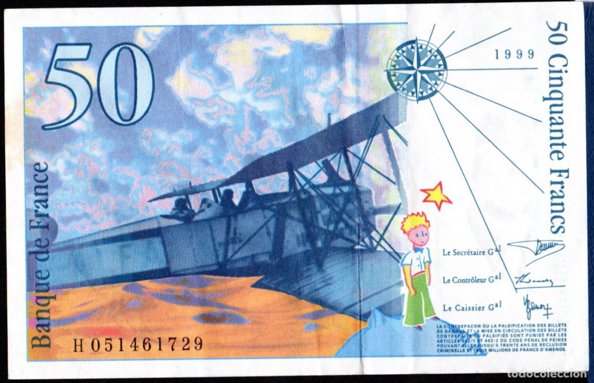Billetes extranjeros: FRANCIA - 50 FRANCOS 1999 - Foto 2