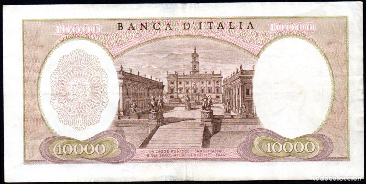 Billetes extranjeros: ITALIA - 10000 LIRAS 1962 - Foto 2