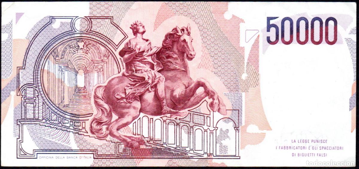 Billetes extranjeros: ITALIA - 50000 LIRAS 1984 - Foto 2