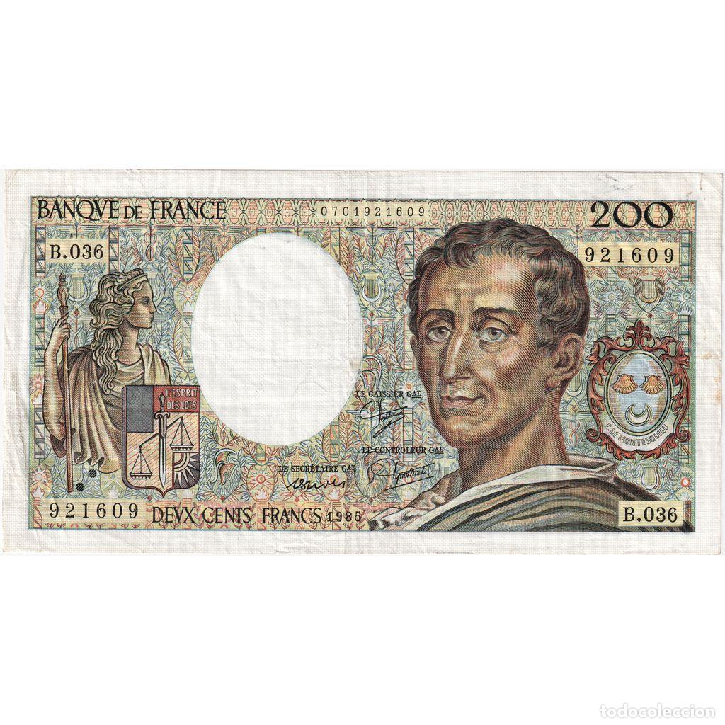 Billetes extranjeros: [#197134] Francia, 200 Francs, B.036, BC - Foto 1