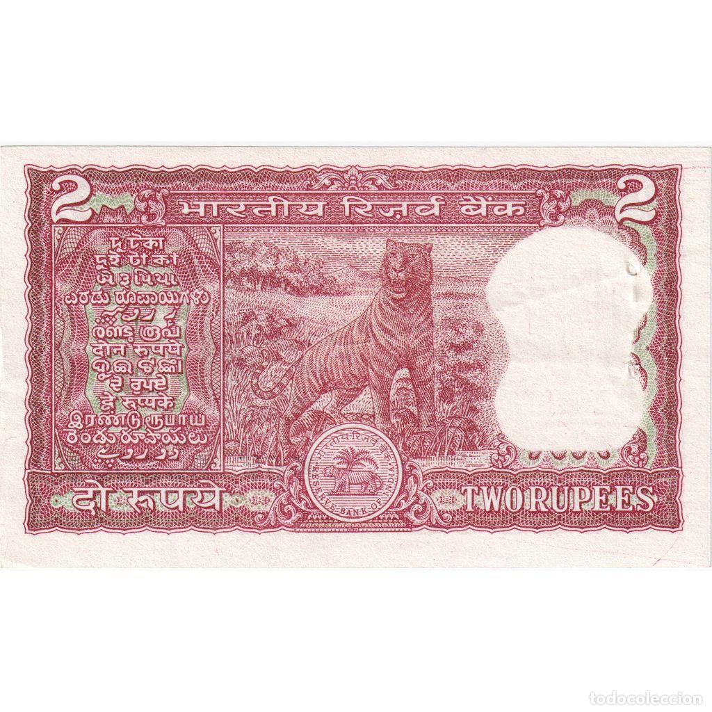 Billetes extranjeros: [#1231341] India, 2 Rupees, MBC+ - Foto 2