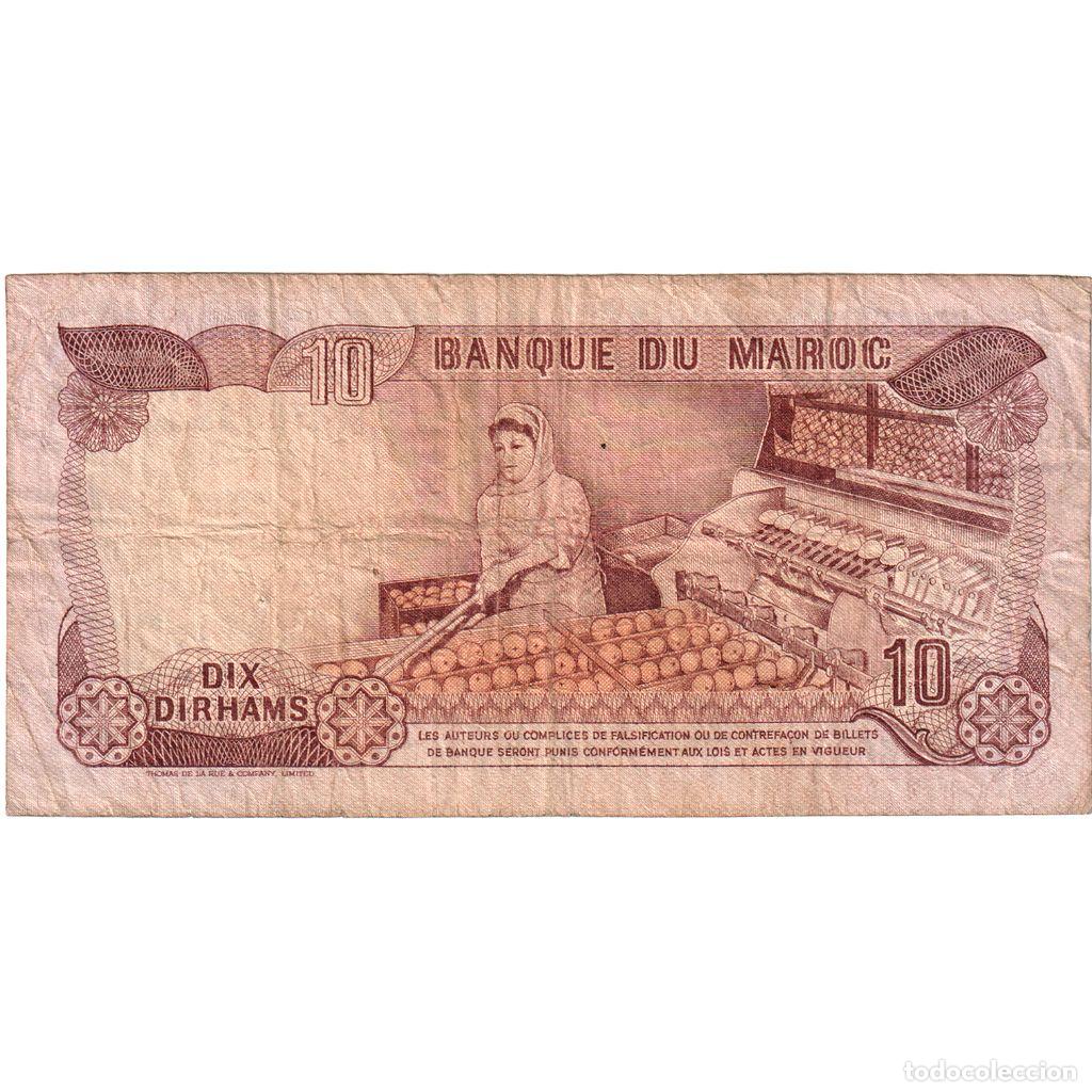 Billetes extranjeros: [#1231356] Marruecos, 10 Dirhams, BC+ - Foto 2