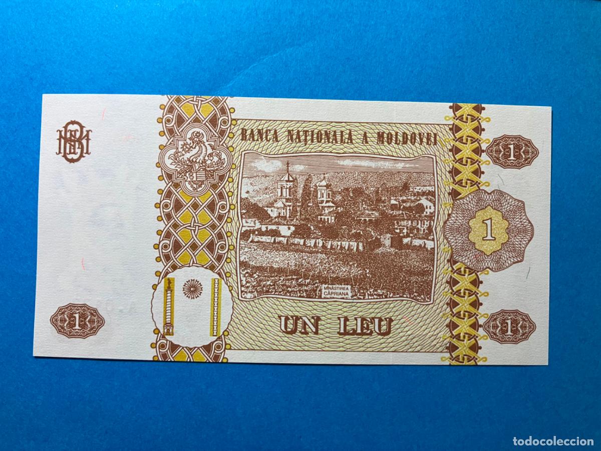 Billetes extranjeros: Moldavia - Billete 1 leu 2005 - sin circular - Foto 2