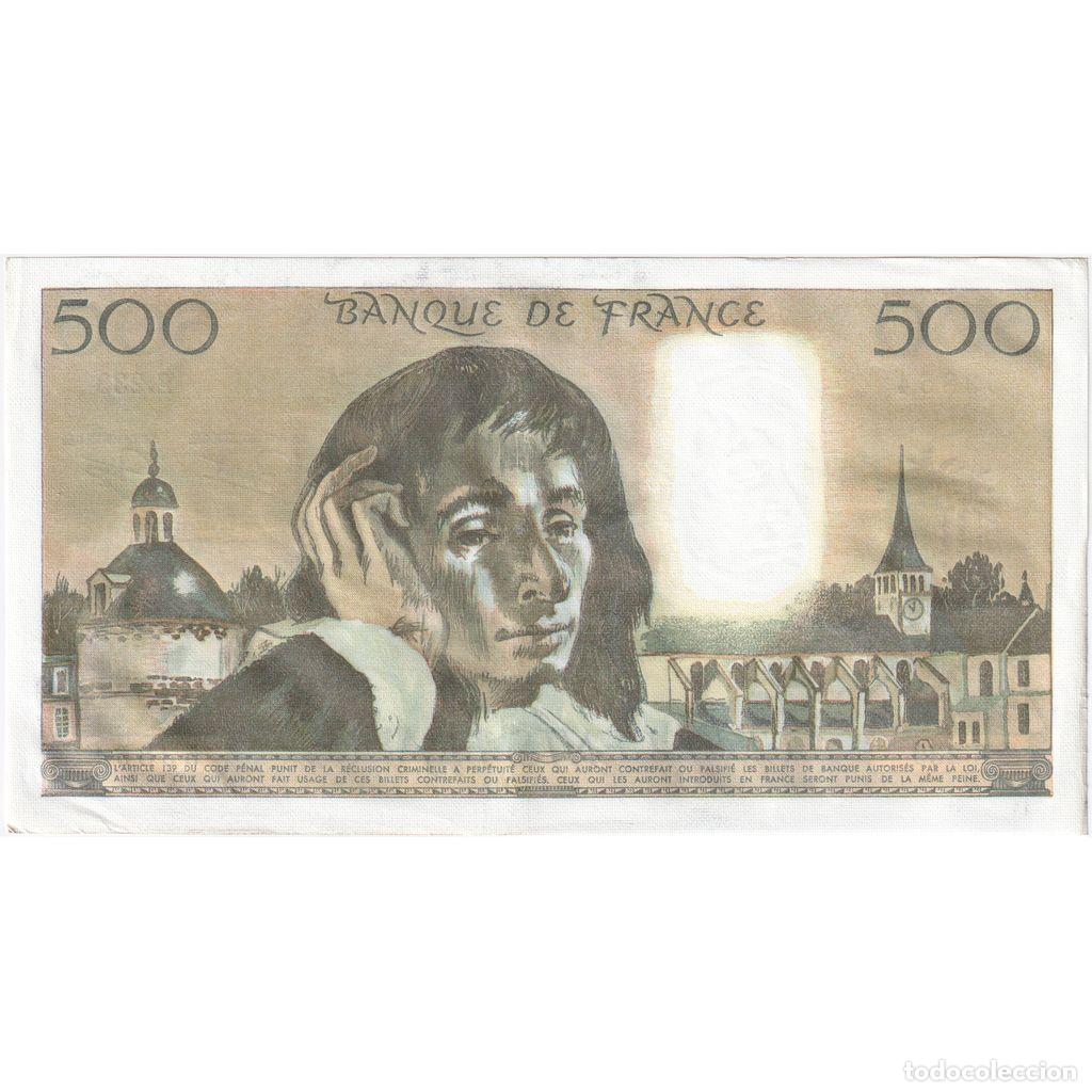 Billetes extranjeros: [#232541] Francia, 500 Francs, Pascal, 1986-02-06, E.239, EBC - Foto 2