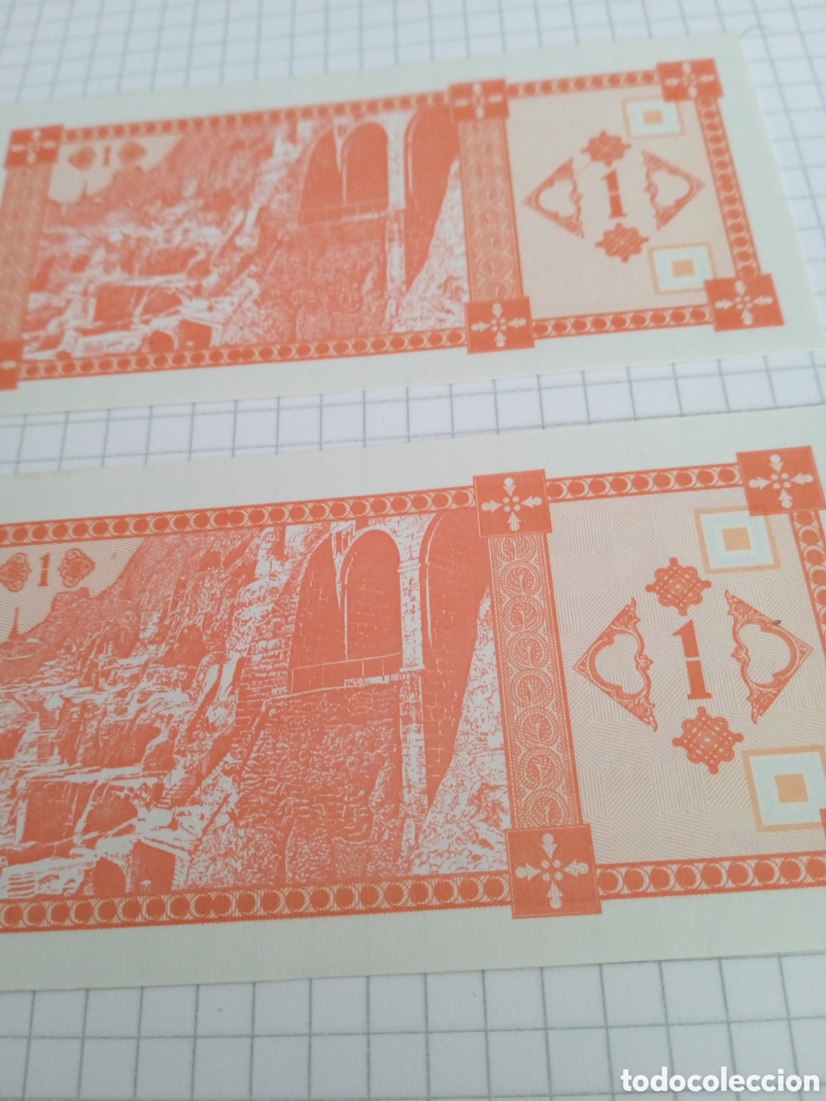 Billetes extranjeros: Billetes Georgia serie consecutiva - Foto 3