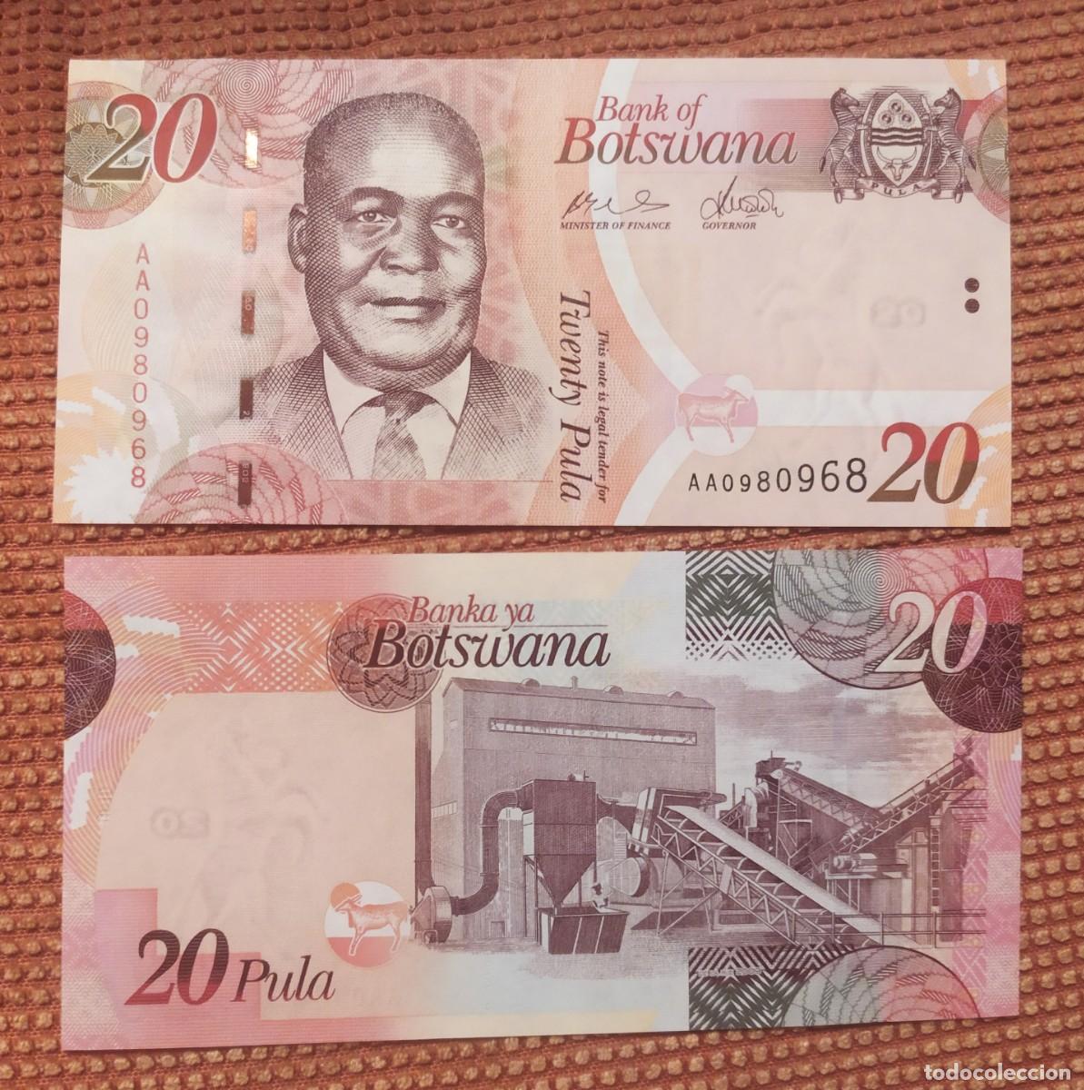 Billetes extranjeros: BOTSWANA 20 PULA 2009 SC. UNC. PK. # 31 a - Foto 1