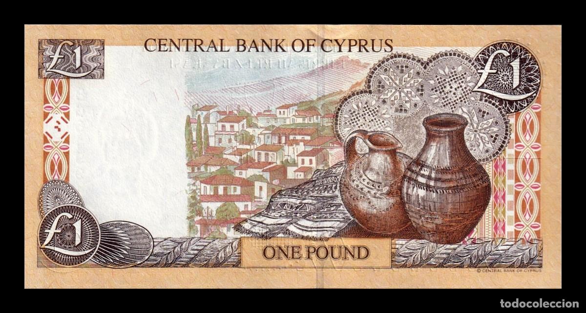 Billetes extranjeros: Chipre 1 Libra 2004 Pick 60d (2) Capicua Sc Unc - Foto 2