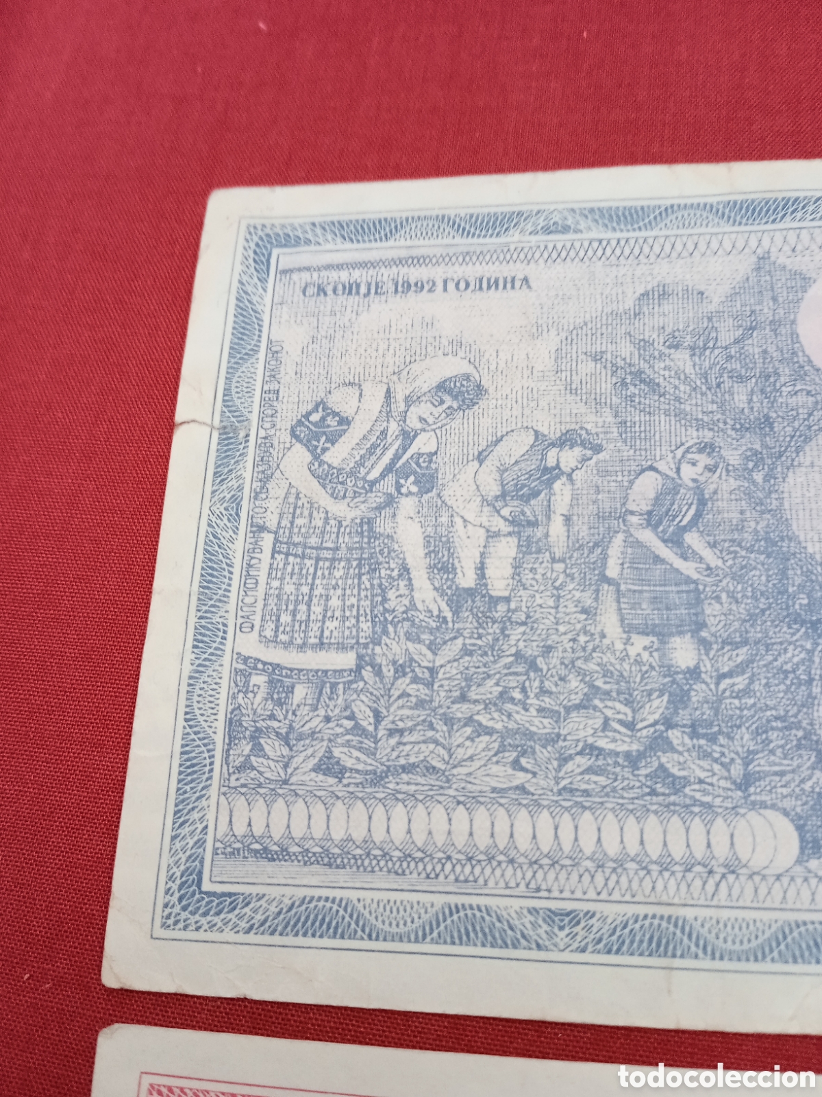 Billetes extranjeros: Billetes Macedonia 1 y 2 Denar - Foto 4