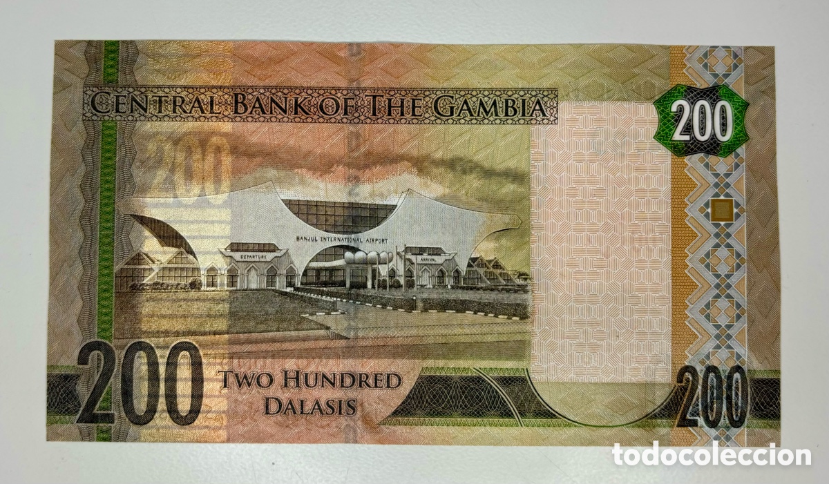 Billetes extranjeros: Billete GAMBIA 200 Dalasis (2015) SC - Foto 2