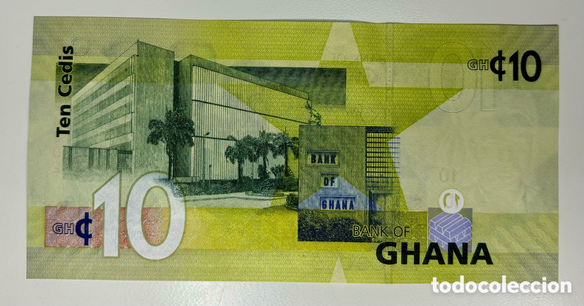 Billetes extranjeros: Billete GHANA 10 Cedis 2013 SC - Foto 2
