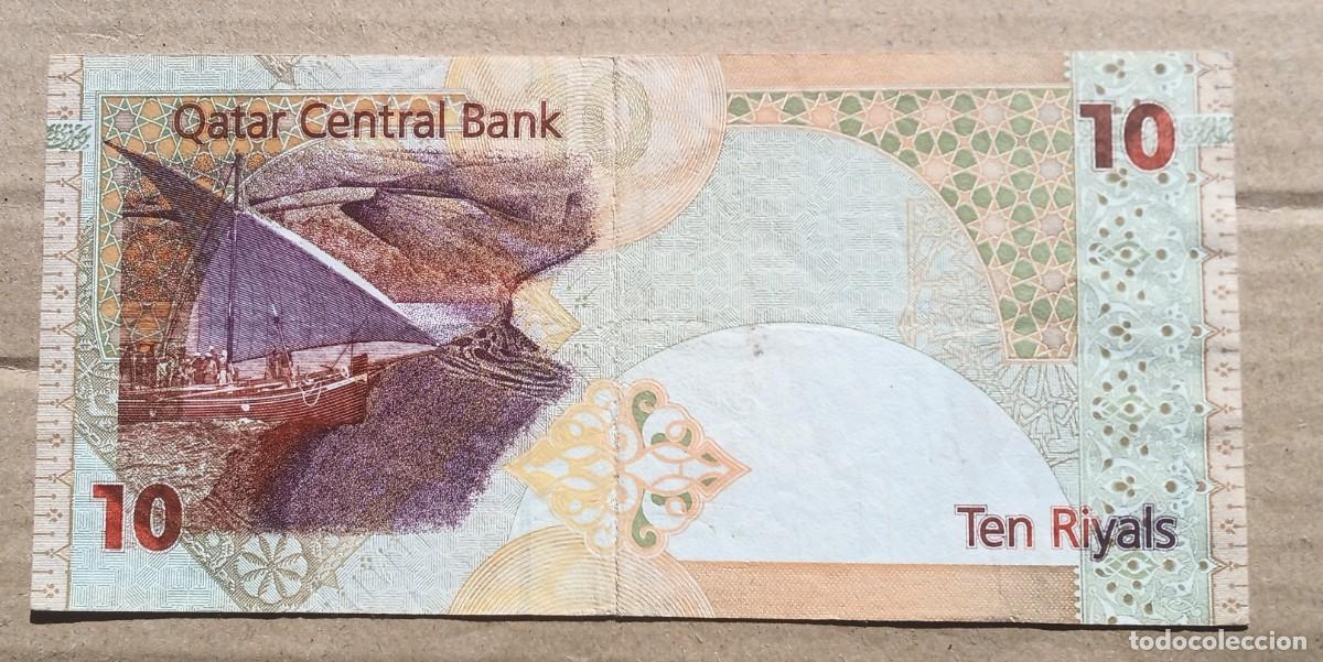Billetes extranjeros: QATAR - 10 RIYALS ( 2008 ) BC+ - Foto 2
