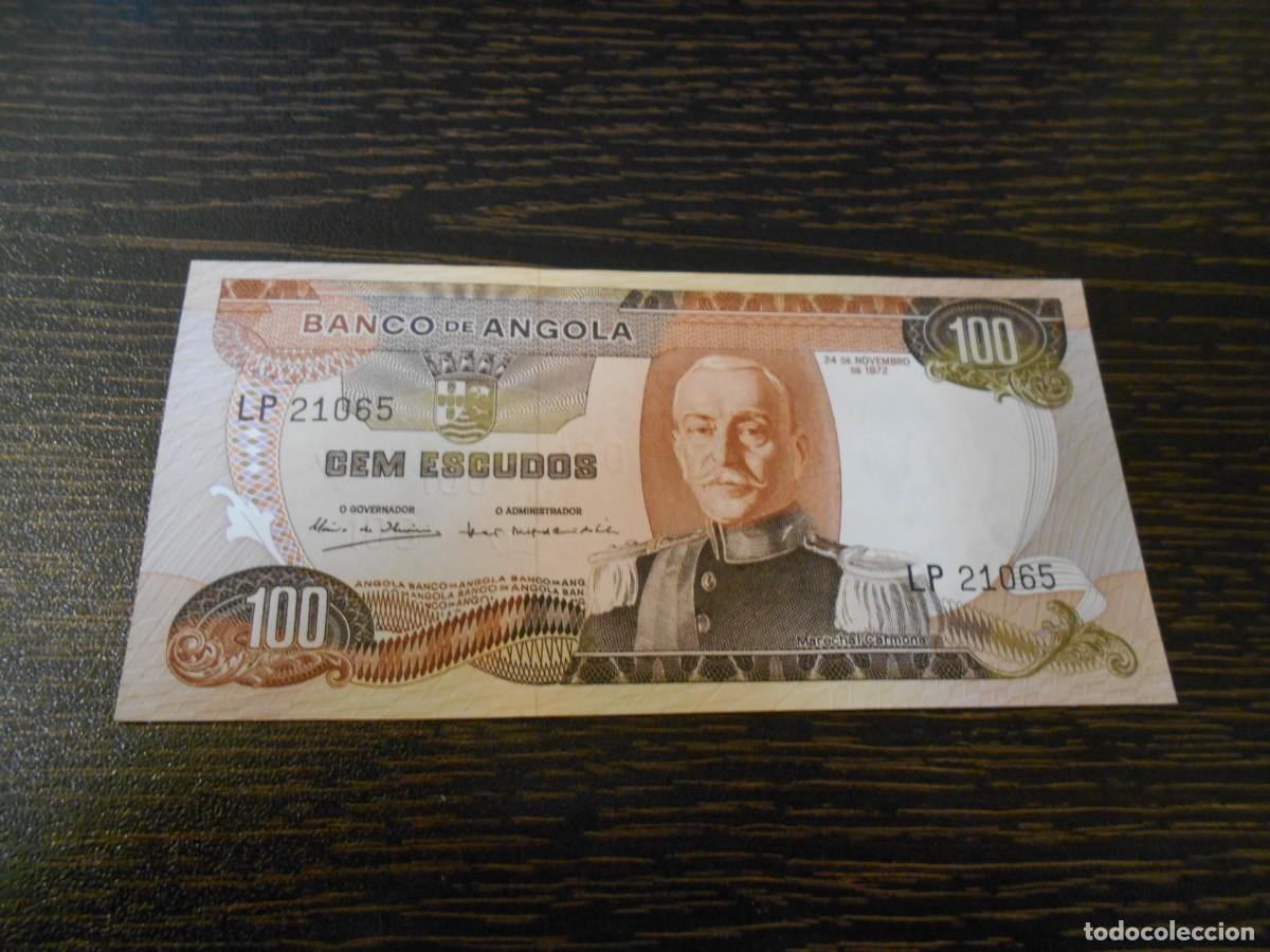 Billetes extranjeros: ANGOLA-BILLETE ANTIGUO-100 ESCUDOS-1972-SC-UNC