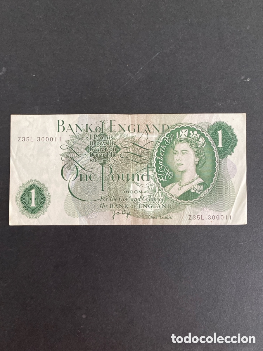 Billetes extranjeros: Billete de Inglaterra - Foto 1