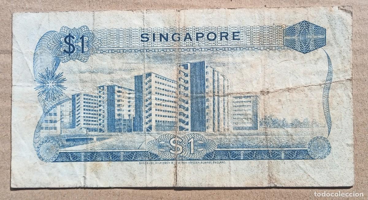Billetes extranjeros: SINGAPUR - 1 DOLAR ( 1972 )C/99 749687 RC - Foto 2