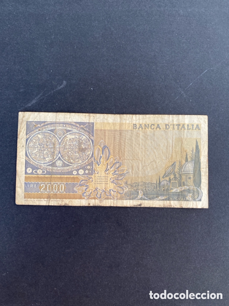Billetes extranjeros: Billete de Italia 2000 lire - Foto 2