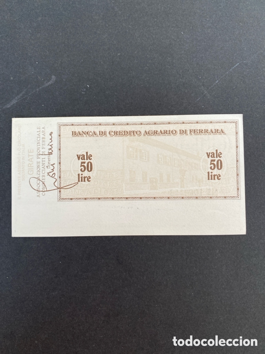 Billetes extranjeros: Billete de Italia 50 lire - Foto 2