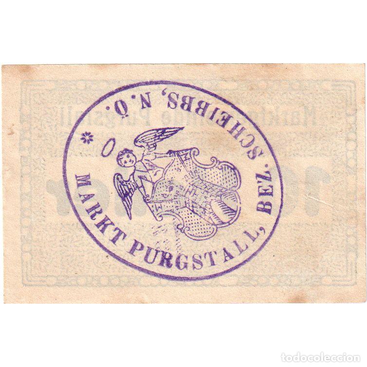 Billetes extranjeros: [#289819] Austria, Purgstall, 10 Heller, EBC - Foto 2