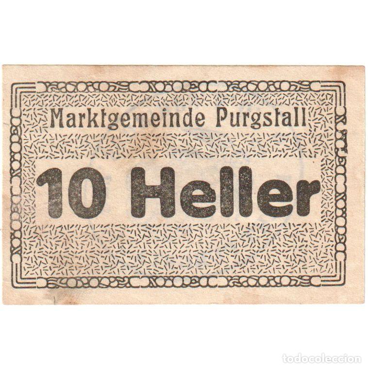 Billetes extranjeros: [#289819] Austria, Purgstall, 10 Heller, EBC - Foto 1