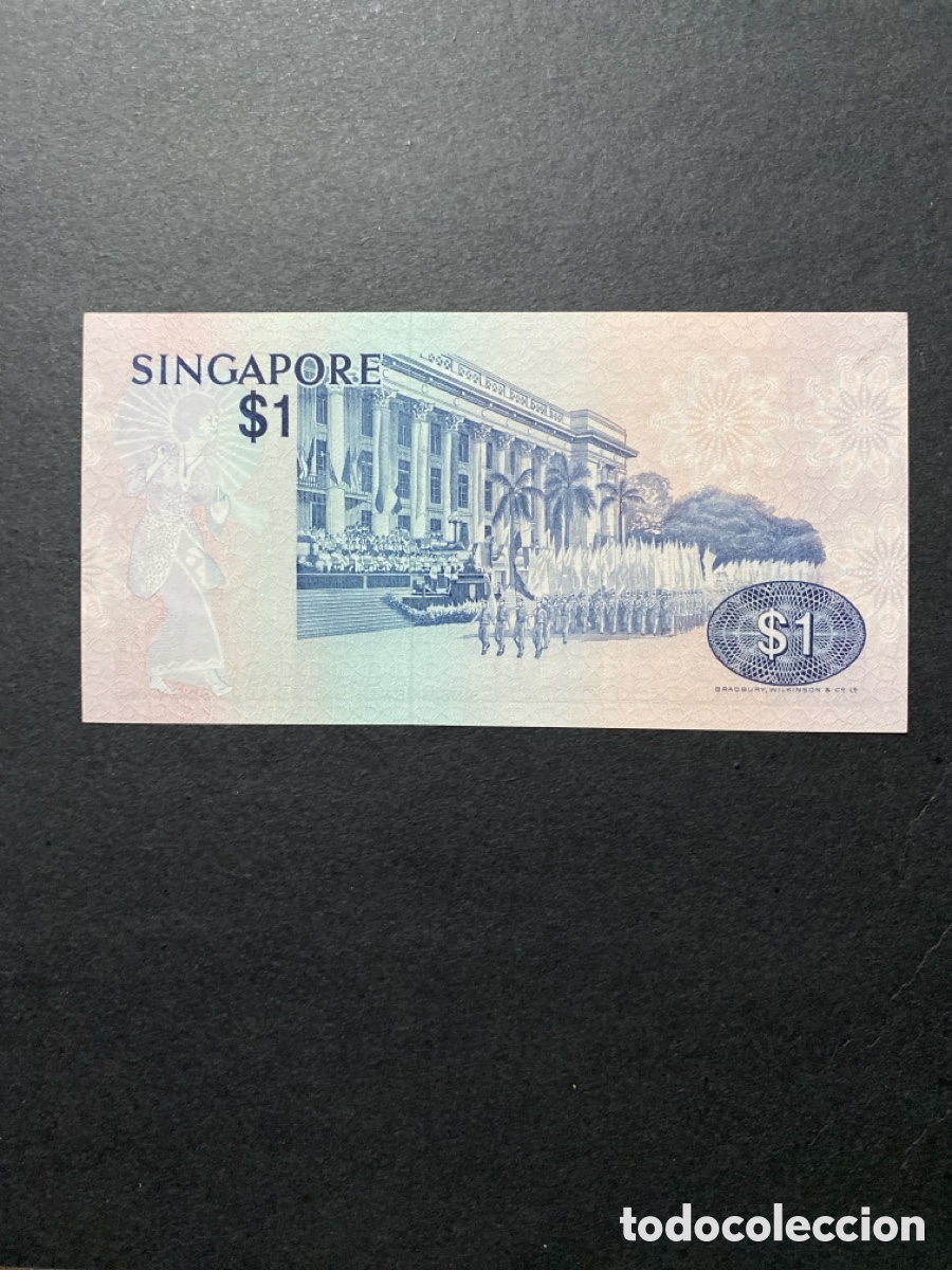 Billetes extranjeros: Billete de Singapur 1 d&oacute;lar - Foto 2