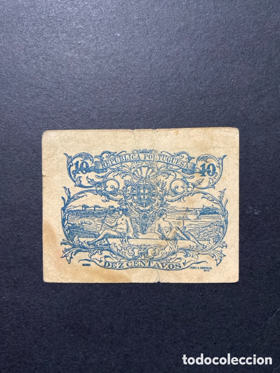 Billetes extranjeros: Billete de Portugal 10 centavos - Foto 2