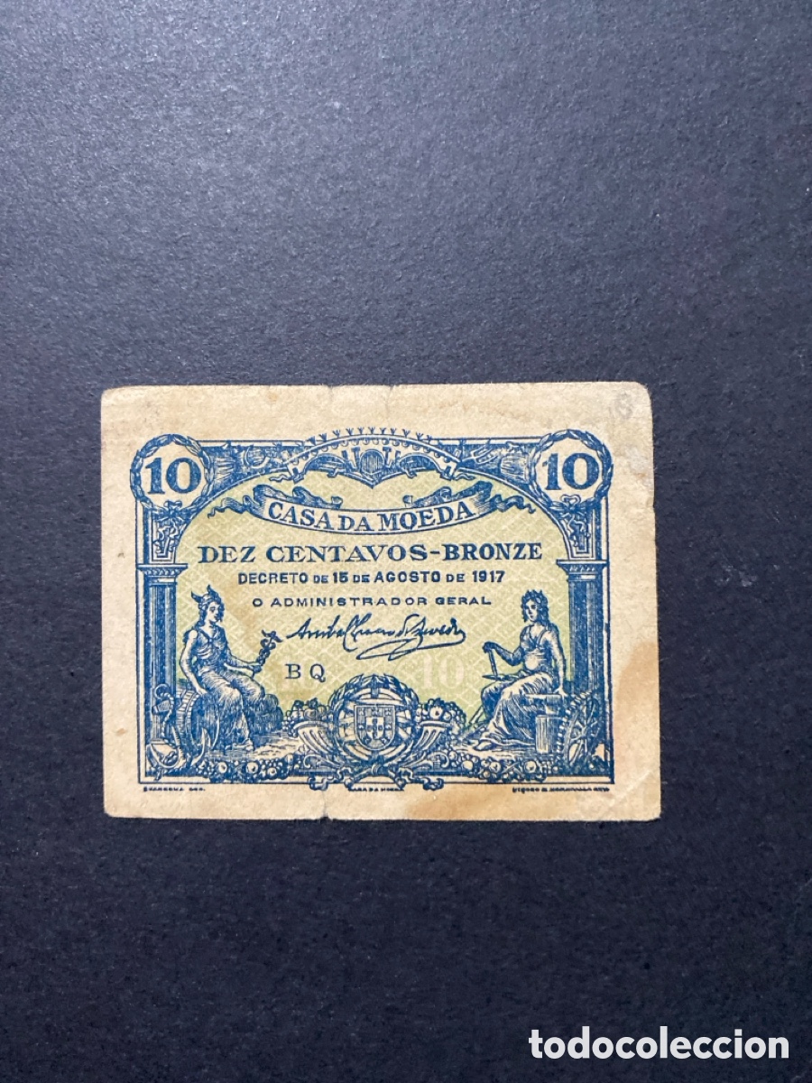 Billetes extranjeros: Billete de Portugal 10 centavos - Foto 1